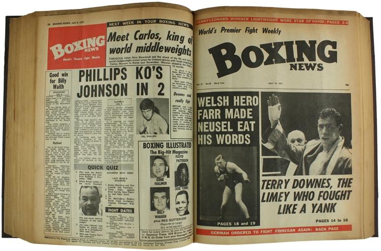 Abebooks BOXING NEWS. Volume 27 (1971) complete. World's Premier Fight Weekly.: