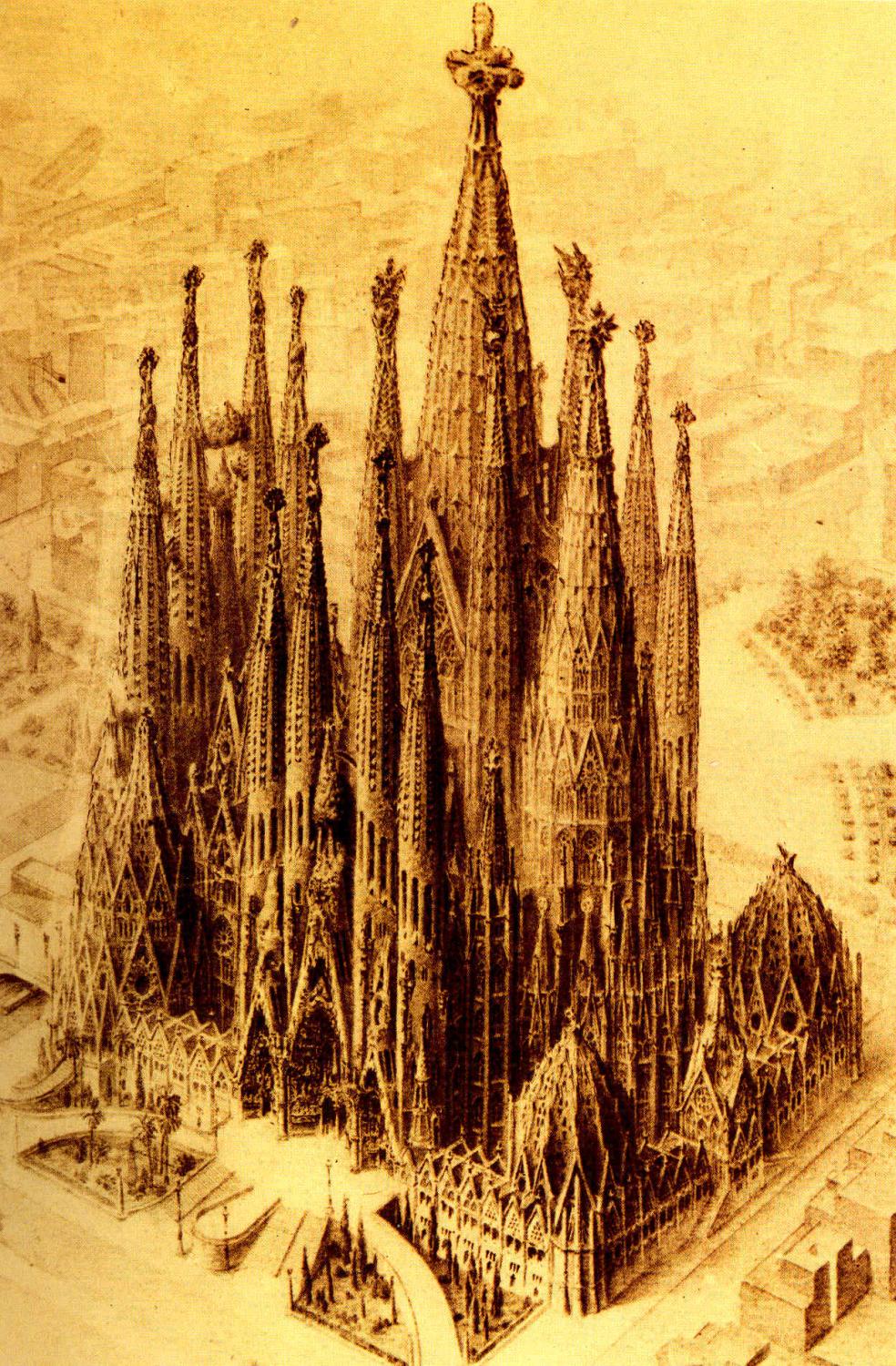 Gaudi, the visionary. [Vision artistique et religieuse de Gaudí (Visió artística i religiosa d'en Gaudí). English] [The formation of Antonio Gaudi as architect -- Barcelona and the Catalan Renaixensa -- Gaudi and the Sagrada Familia church, 1883-1926 -- The principle works of Antonio Gaudi -- Gaudi's concept of the Sagrada Familia -- The Sagrada Familia church photographed by Clovis Prevost -- Gaudi, the master ornamentalist -- Gaudi : interior architect -- The realism of the Sagrada Familia sculpture -- Gaudi and nature : the nourishing Catalan earth -- The Casa Mila photographed by Clovis Prevost -- The American hotel -- Gaudi's artistic and religious vision] - Descharnes, Robert. ; Prévost, Clovis. ; Dalí, Salvador, 1904-1989. ; Pujols, Francesc, 1882-1962. subject: Gaudí, Antoni, 1852-1926. [Francisco Valls, R Roland, Juan Rubio, Ricardo Opisso, Joaquin Renart, Juan Matamala, Pablo Picasso, Jose Maria Jujol,Jujol Gilbert, George R Collins, Mariano Fortuny, General Prim, Helena Maragall, Jordi Maragall, Alfonso Opisso, Roger Viollet, Alfredo Opisso,