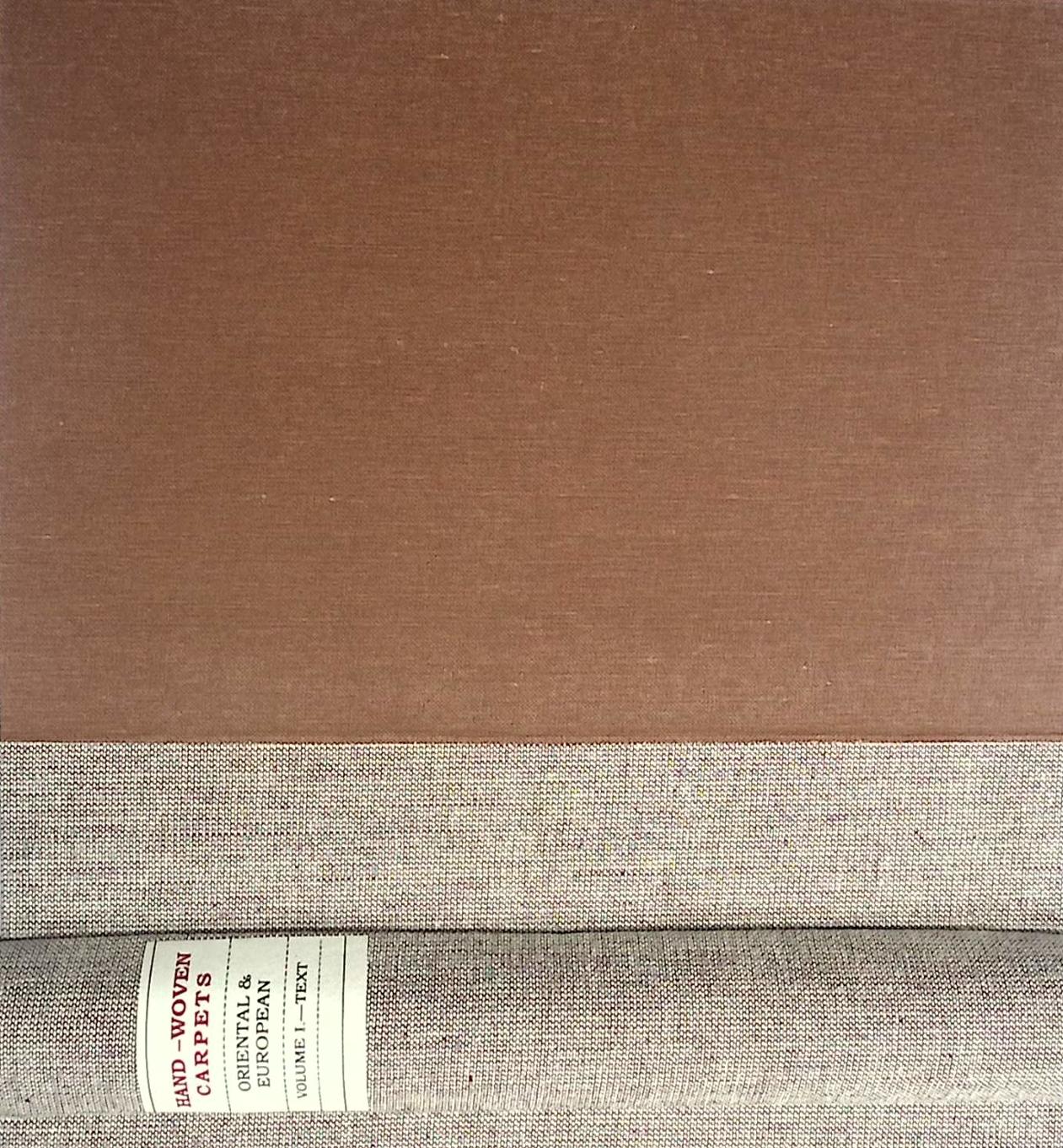 Hand-Woven Carpets: Oriental & European. 2 volume limited edition set Kendrick, A F; Tattersall, C E C [Used - Good] [Hardcover]