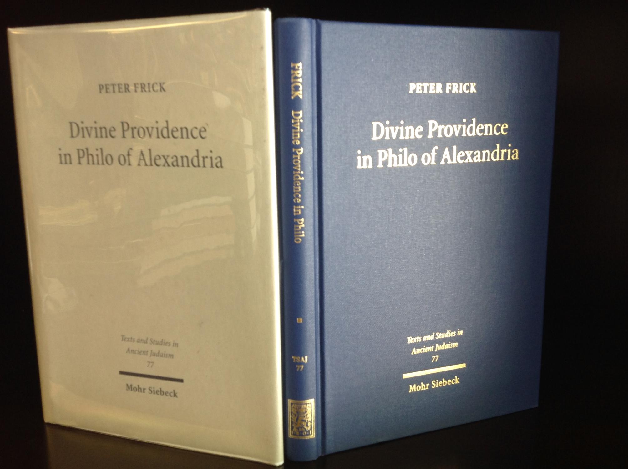 DIVINE PROVIDENCE IN PHILO OF ALEXANDRIA - Peter Frick
