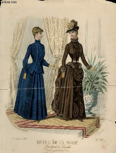 GRAVURE 19eme COULEURS - DEUX DAMES SUR UNE ESTRADE C. [Bon] [Couverture souple]