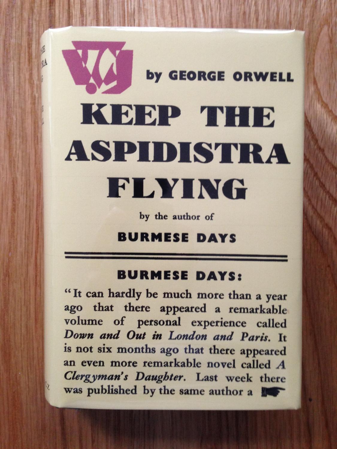 keep the aspidistra flying book keep the aspidistra flying book