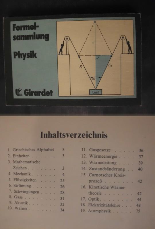 Formelsammlung Physik - Wellers, Hermann (zusammengestellt und bearbeitet von)