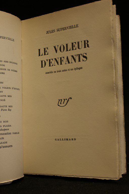 Le voleur d'enfants by SUPERVIELLE Jules couverture souple (1949