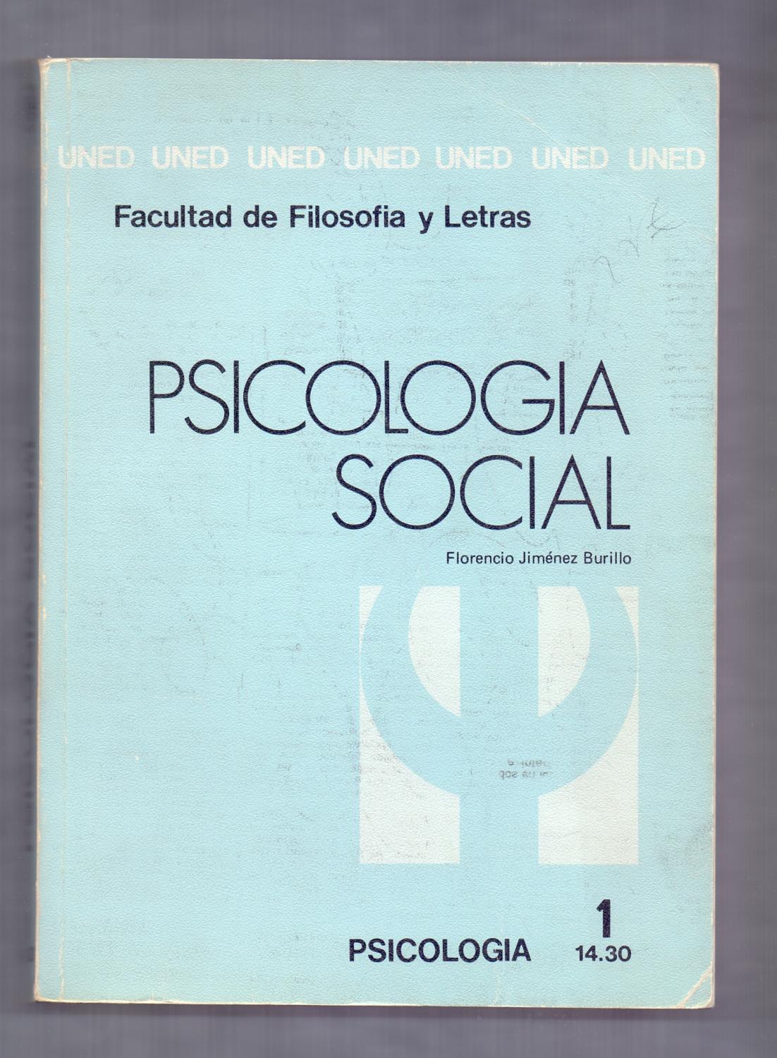 Oportuno Poner a prueba o probar Raramente PSICOLOGIA SOCIAL - UNIDAD DIDACTICA I - by Florencio Jimenez Burillo |  Libreria 7 Soles