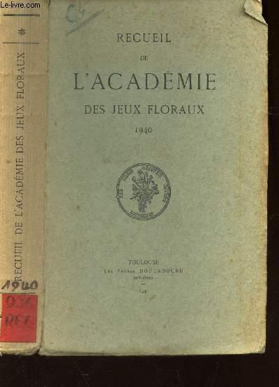 RECUEIL DE L'ACADEMIE DES JEUX FLORAUX - (1949). by COLLECTIF: bon ...