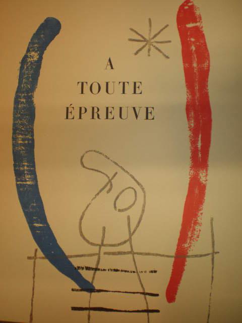 A toute épreuve. Gravures sur bois de Joan Miró - Paul Eluard - Jon Miró