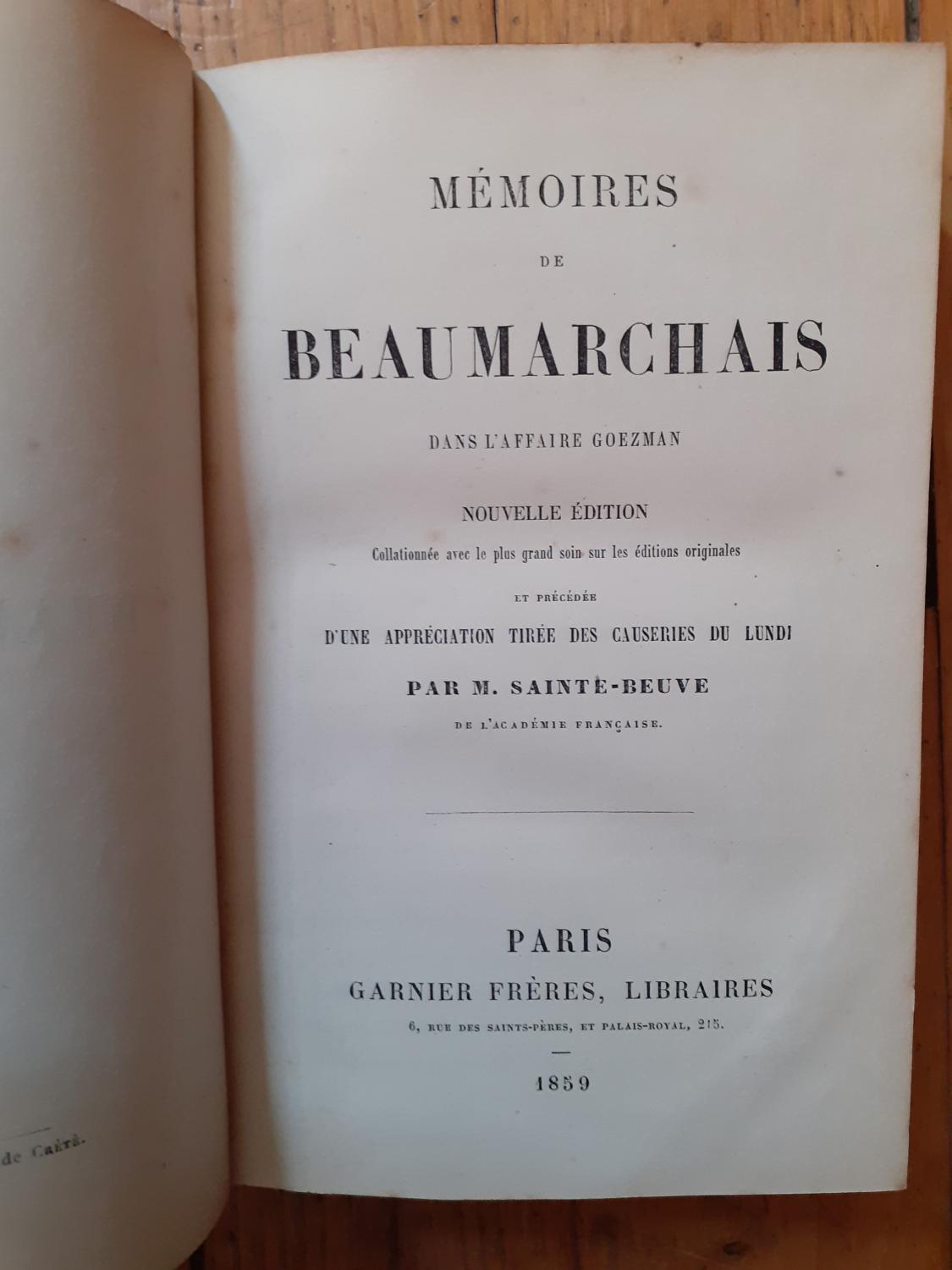 Sainte Beuve Causeries Du Lundi Used Abebooks