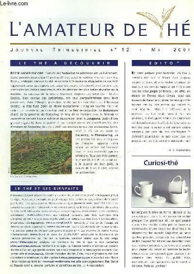 L'AMATEUR DE THE  JOURNAL BIMESTRIEL N°12 par COLLECTIF bon Pas de