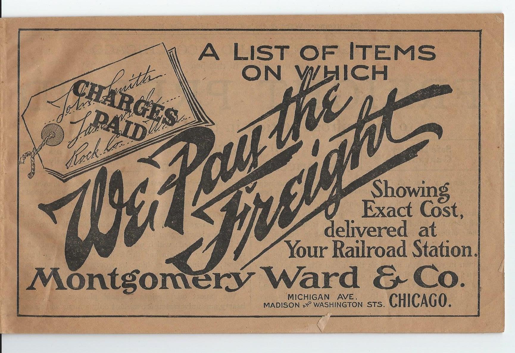 MONTGOMERY WARD & CO., PREPAID PRICE LIST NO. 1 by None Very Good