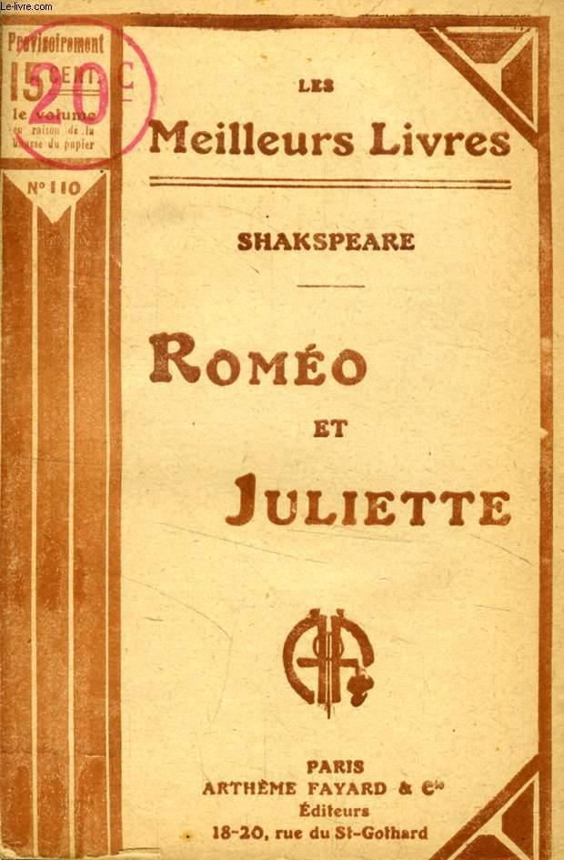 ROMEO ET JULIETTE par SHAKSPEARE (SHAKESPEARE William