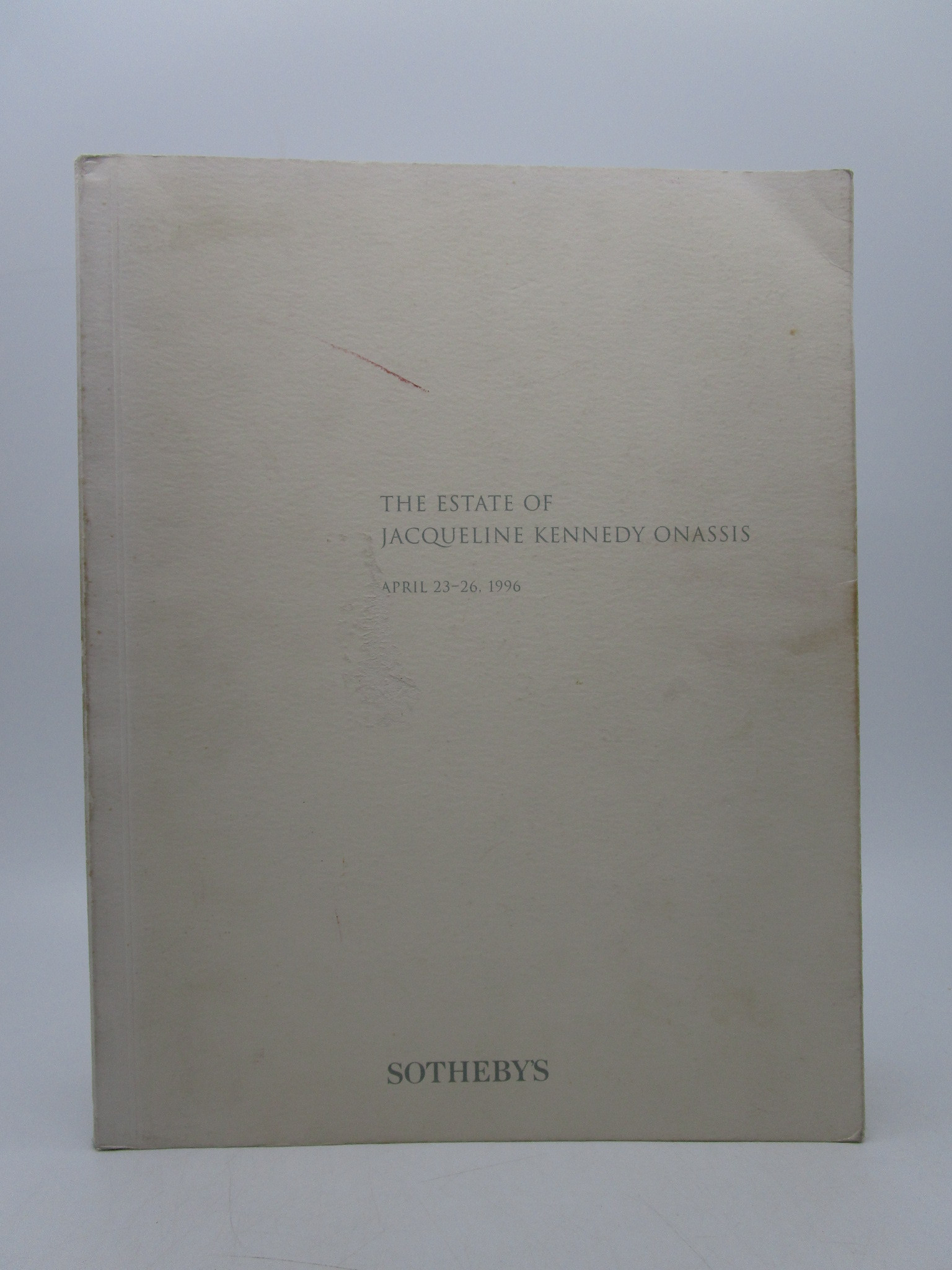 The Estate of Jacqueline Kennedy Onassis Sale 6834 April 23-26, 1996 by ...