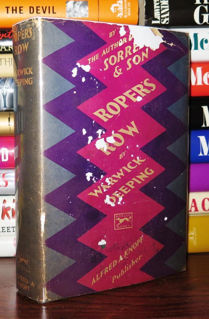 ROPERS ROW Da Deeping Warwick Hardcover 1929 First Edition Sixth ropers-row-da-deeping-warwick-hardcover-1929-first-edition-sixth