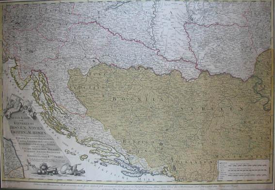 Bosnien Karte mit Regionen & Landkarten mit Provinzen