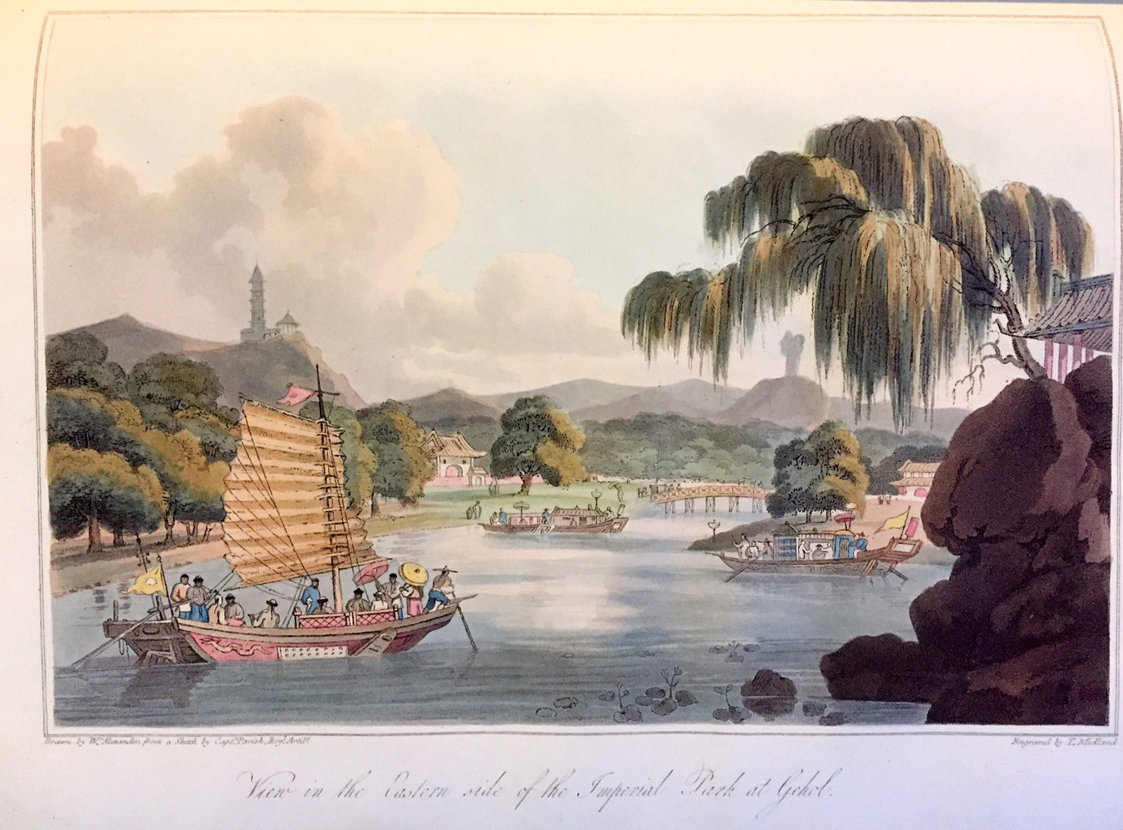 Travels in China, containing descriptions, observations, and comparisons, made and collected in the course of a short residence at the imperial palace of Yuen-Min-Yuen, and on a subsequent journey through the country from Pekin to Canton. . . - BARROW, John