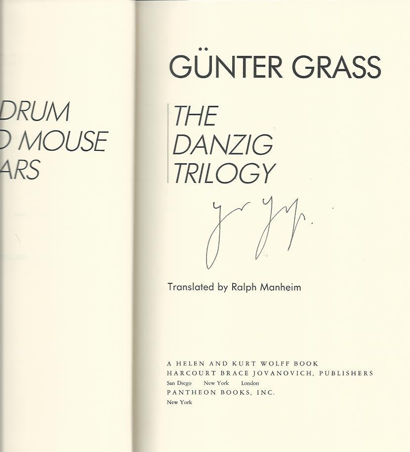 The Danzig Trilogy The Tin Drum Cat And Mouse Dog Years Signed First Edition By Gunter Grass Fine Hardcover 1987 First Edition Signed By Author S Richard Vick Modern First Editions The Danzig Trilogy The Tin Drum Cat And Mouse Dog Years Signed First Edition By Gunter Grass Fine Hardcover 1987 First Edition Signed By Author S Richard Vick Modern First Editions