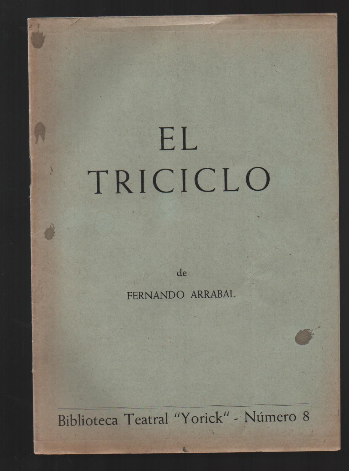 El Triciclo By Arrabal Fernando 1953 Auca Llibres Antics Robert Pérez