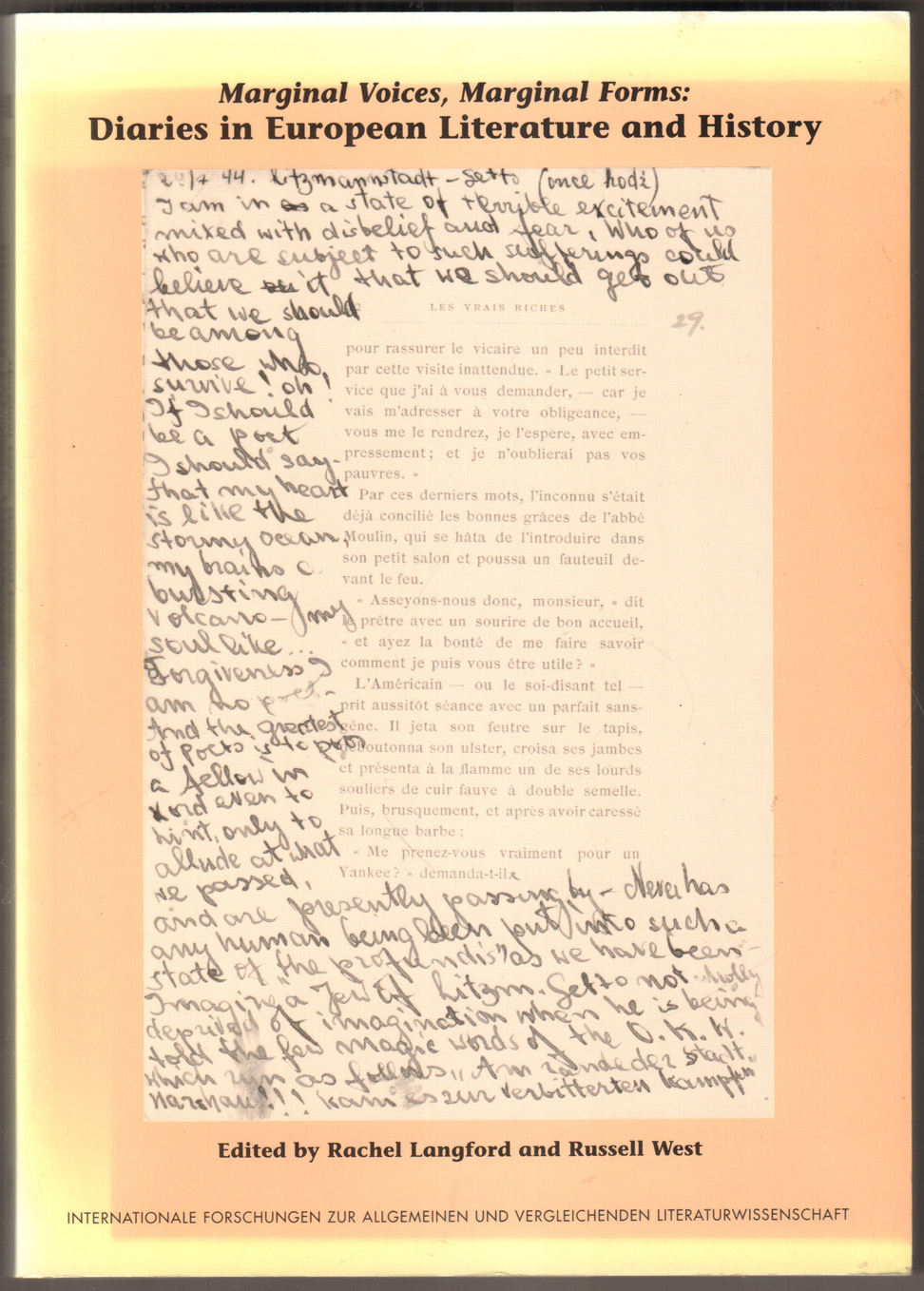 Marginal Voices, Marginal Forms. Diaries in European Literature and History. - Langford, Rachael and Russell West (Ed.)