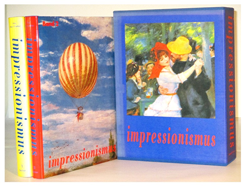 Malerei des Impressionismus 1860 - 1920. Zwei Bände. Band I: Der Impressionismus in Frankreich von Peter H. Feist; Band II: Der Impressionismus in Europa und Nordamerika von Beatrice von Bismarck, Andreas Blühm, Peter H. Feist, Jens Peter Munk, Karin Sagner-Düchting und Ingo F. Walther. Originalausgabe. - Walther, Ingo F.