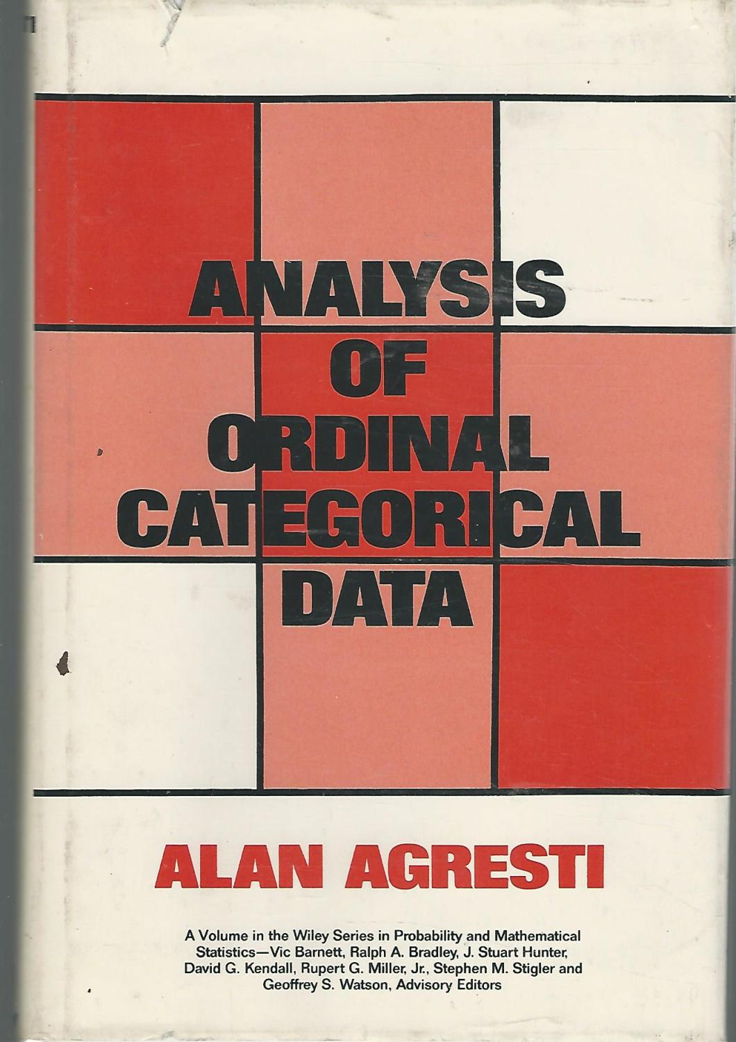 AGRESTI CATEGORICAL DATA ANALYSIS PDF visual data 5