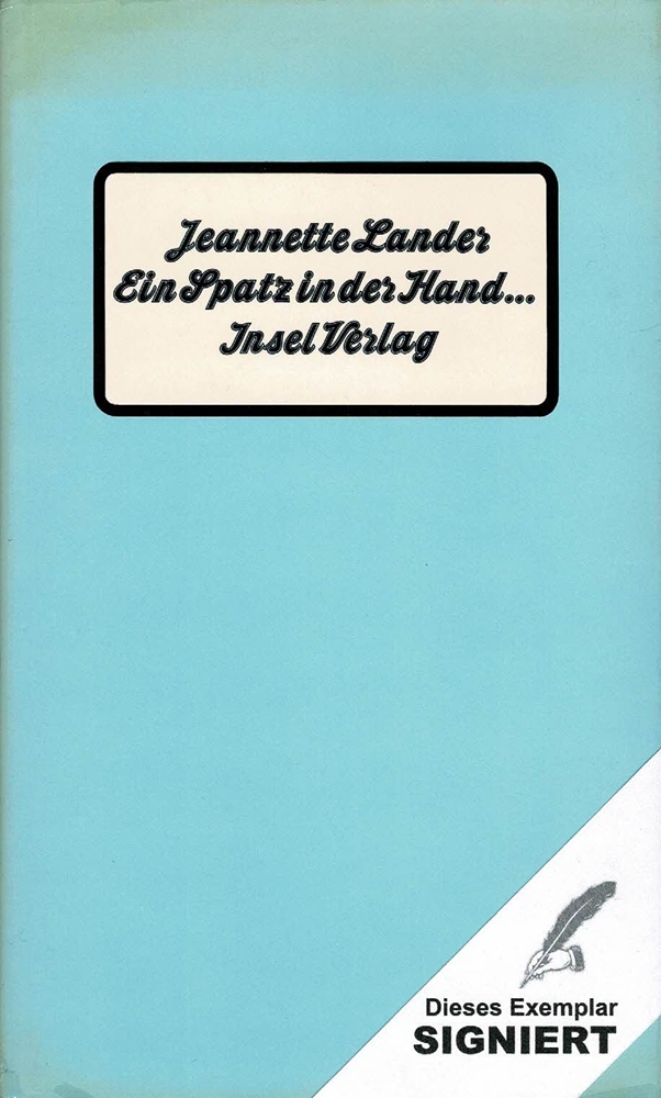 Ein Spatz in der Hand. Sachgeschichten. - Lander, Jeannette.