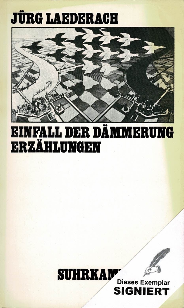 Einfall der Dämmerung. Erzählungen. - Laederach, Jürg.