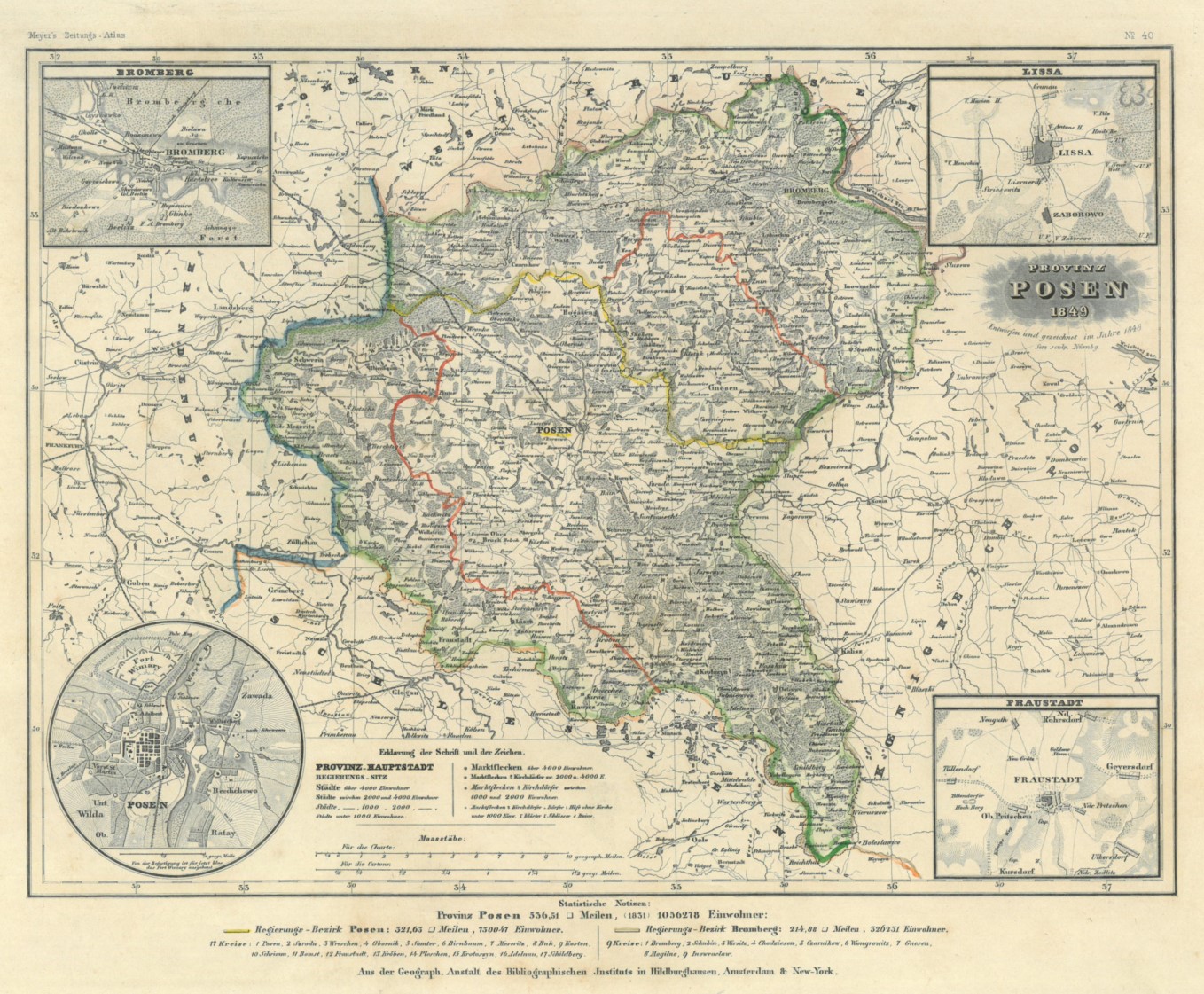 POSEN Karte Provinz - ZVAB