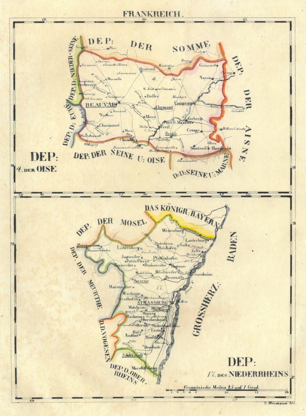 karte des elsass - ZVAB