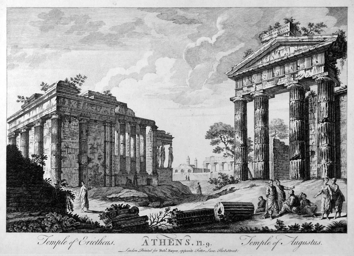 Athen Temple Of Erictheus Das Erechtheion Auf Der Akropolis Rechts Temple Of Augustus Art Nbsp Nbsp Print Nbsp Nbsp Poster Peter Bierl Buch Kunstantiquariat