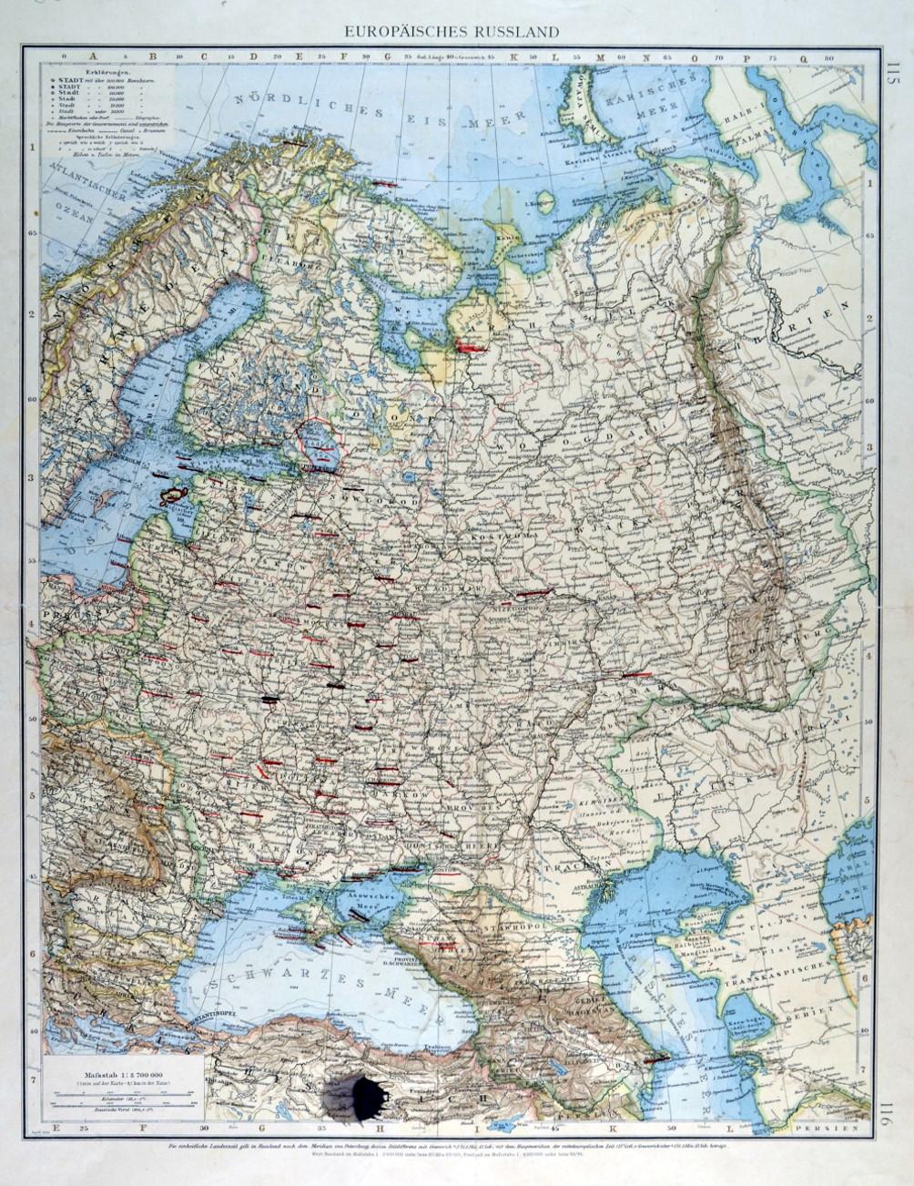 RUSSLAND. - Karte.