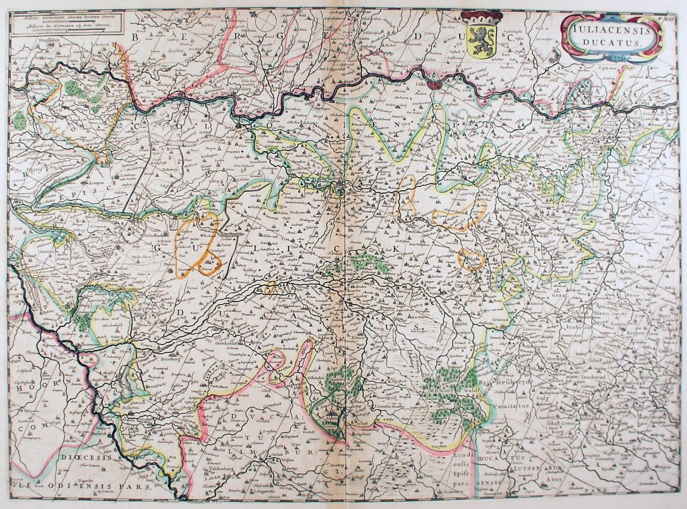 JÜLICH. - Karte. "Iuliacensis Ducatus".: Art / Print / Poster | Peter
