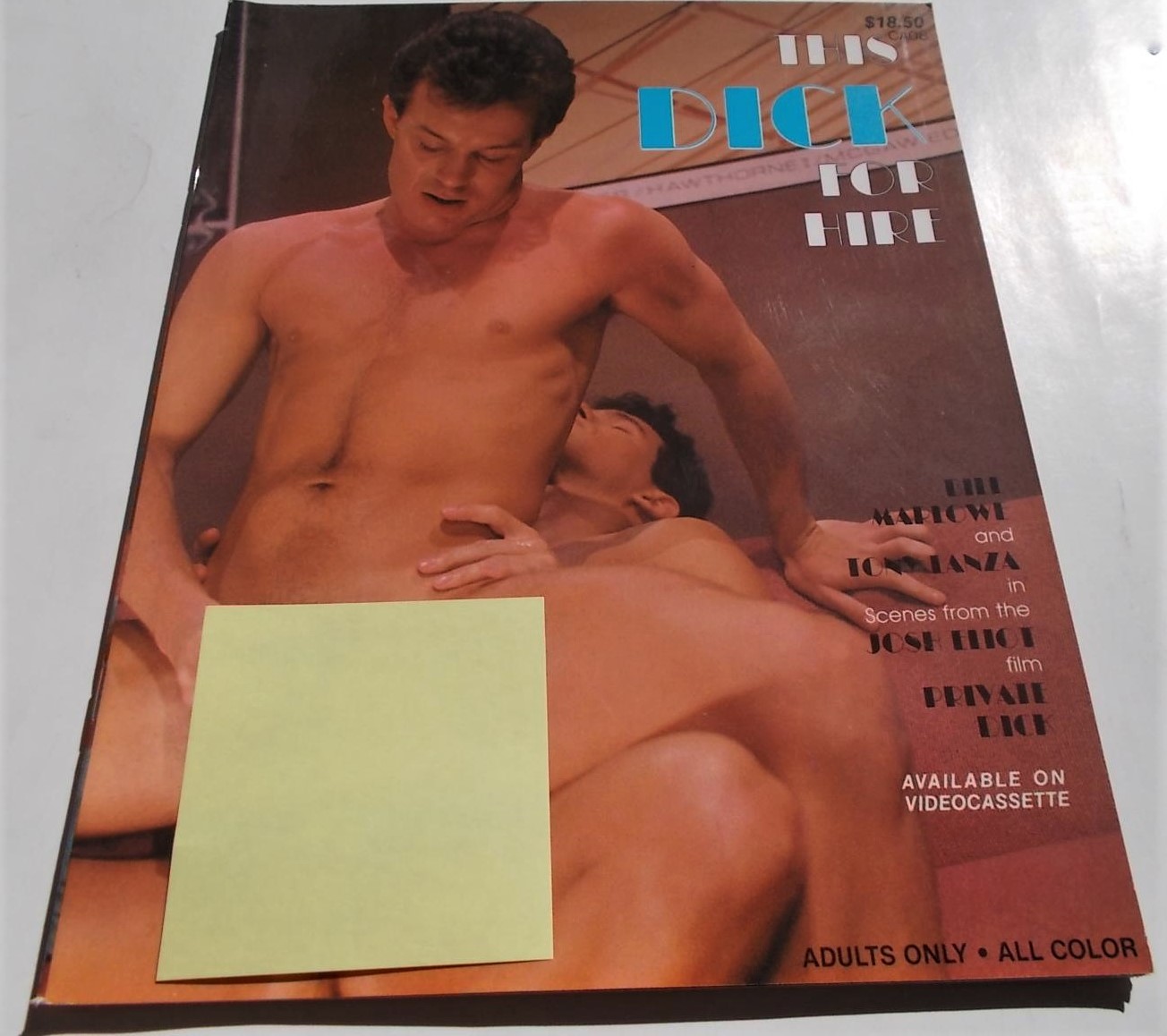Catalina Video Presents THIS DICK FOR HIRE Featuring Scenes From the Josh  Eliot Film PRIVATE DICK (Gay Male Porn Adult Erotic Magazine) by Gourmet  Editions and Catalina Video: (1990) First Edition  Magazine / Periodical |