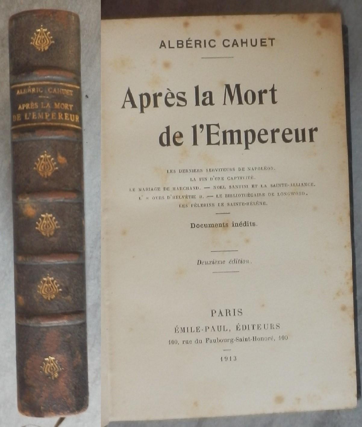 Après la Mort de l'Empereur by CAHUET Albéric Satisfaisant Couverture