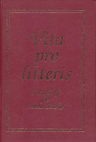 Vita pro litteris. Festschrift für Anna Stroka. - Tomiczek, Eugeniusz, Irena Swiatlowska und Marek Zybura (Hrsg.)