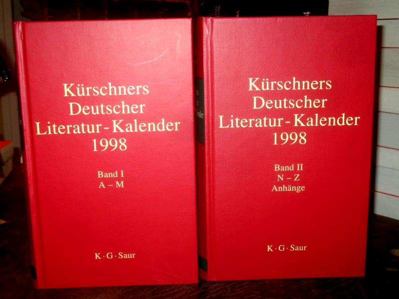 Kürschners Deutscher Literatur-Kalender 1998, 61. Jahrgang (in 2 Bänden): Band 1: A - M; Band 2: N - Z + Anhänge. - Klimt, Andreas (Red.)
