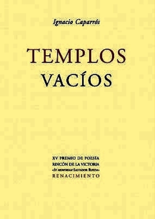 Templos vacíos. XV Premio de Poesía Rincón de la Victoria 