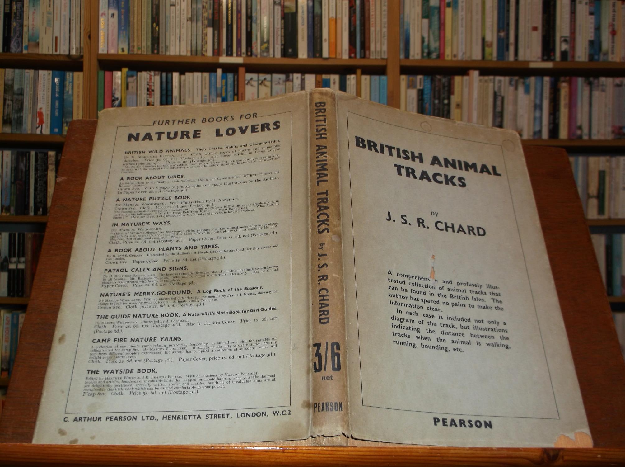 British Animal Tracks by Chard, J. S. R.: Good Hardcover (1936) | The  Topsham Bookshop