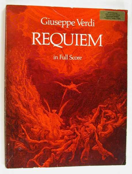 Requiem in Full Score - Verdi, Guiseppe