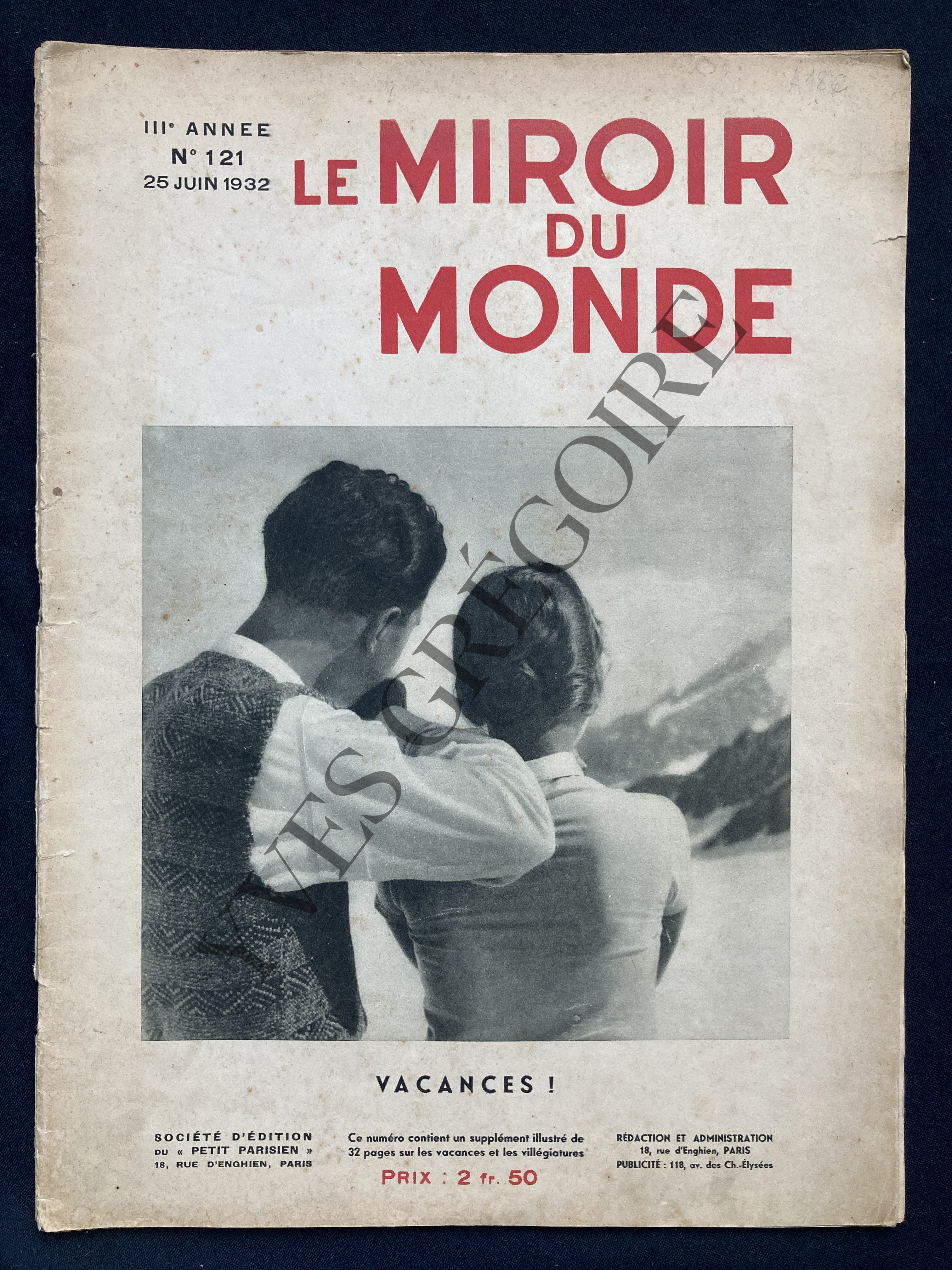 LE MIROIR DU MONDE-N°121-25 JUIN 1932 [Bon] [Couverture souple]