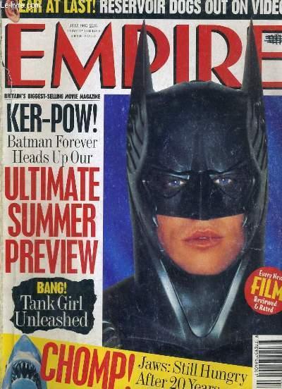 EMPIRE - N°73 - JULY 1995 - KER-POW ! BATMAN FOREVER HEADS UP OUR ULTIMATE  SUMMER PREVIEW - how much is a pint of milk?, nicolas cage - front desk,  including fair