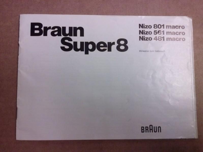 Braun Super8 [Super 8] Nizo 801 macro Nizo 561 macro Nizo 481 macro