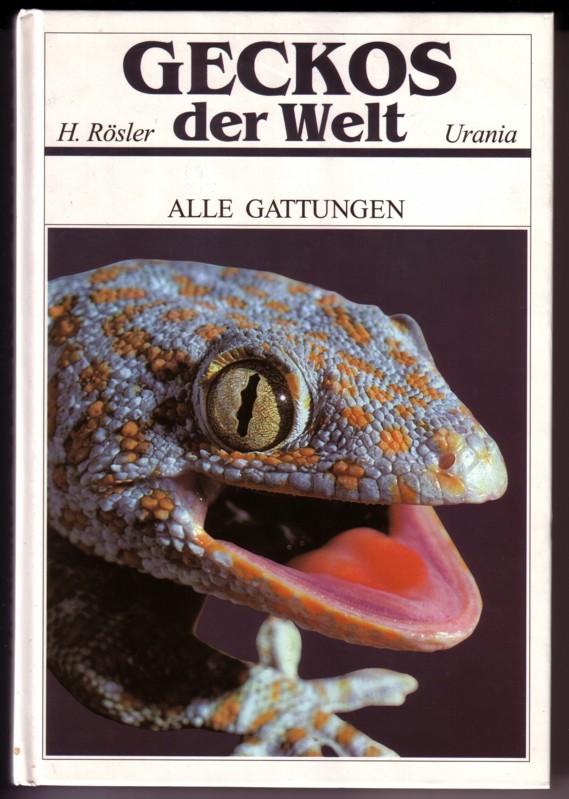 Geckos der Welt / Alle Gattungen - 1. Auflage 1995 - Zeichnungen: Gerhard Raschpichler / Inhaltsübersicht: Hauptmerkmale und Verwandtschaftsverhältnisse der Geckos - Lebensweise in der Natur - Die Gattungen der Geckos - Haltung und Fortpflanzung von Geckos im Terrarium - Schutzbestimmungen - Organisationen und Vereinigungen der Geckoliebhaber - u.a. - Rösler, Herbert