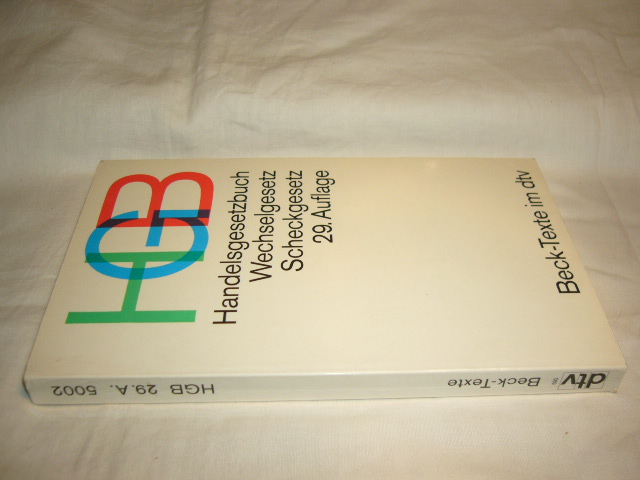 Handelsgesetzbuch ohne Seehandelsrecht, mit Wechselgesetz und Scheckgesetz. Textausgabe mit ausführlichem Sachregister und einer Einführung - Hefermehl, Wolfgang