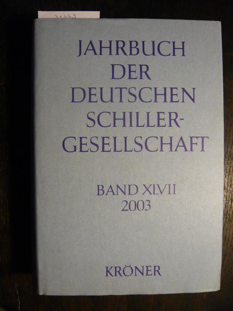 Jahrbuch der deutschen Schillergesellschaft.