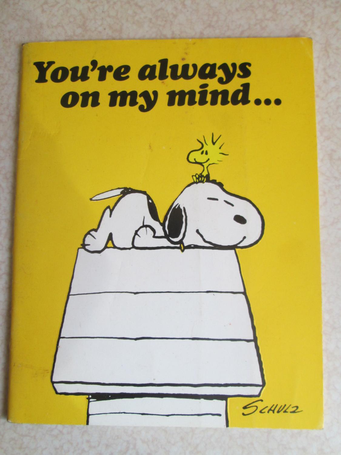 You Re Always On My Mind By Schulz Good 1978 First Buybyebooks You Re Always On My Mind By Schulz Good 1978 First Buybyebooks
