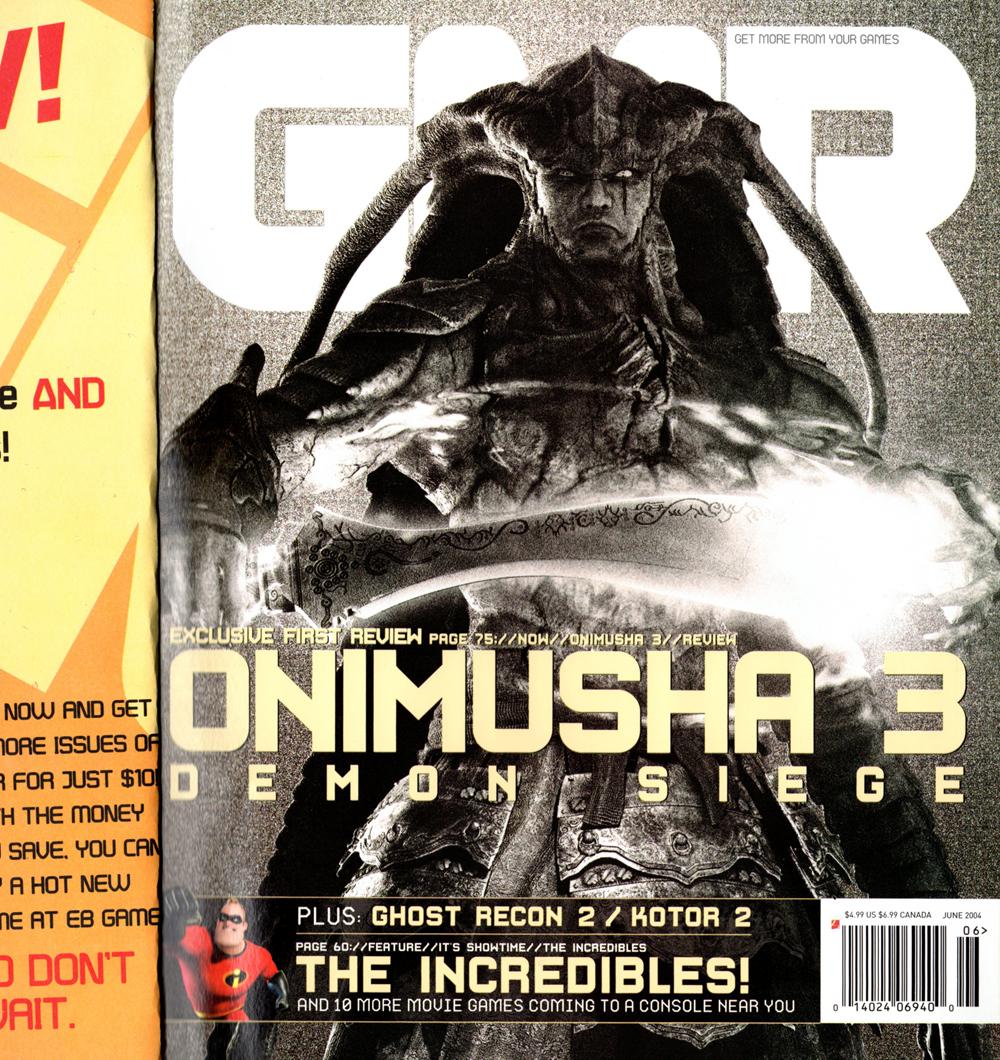 GMR Magazine - June, 2004. Issue # 17, The Samurai Issue. With original Promotional Outer Cover. Onimusha 3 - Demon Siege; Ghost Recon 2; Kotor 2; Th