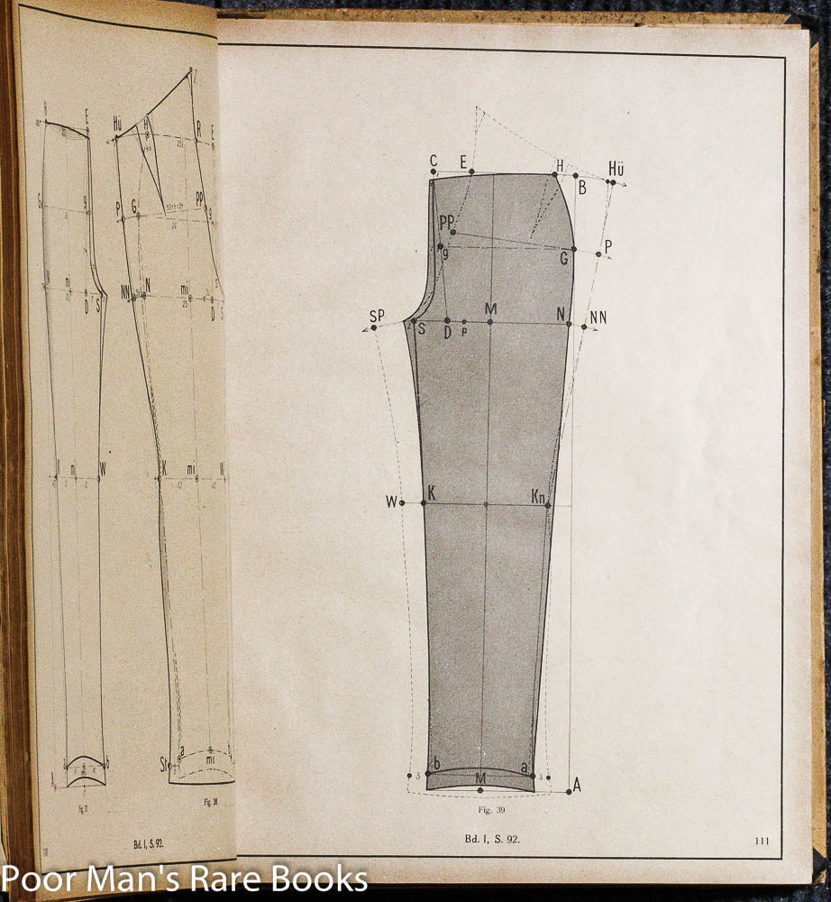 LEHRBUCH DER ZUSCHNEIDE-KUNST FÜR HERREN KLEIDERMACHER [CT IN 2 VOLS ...
