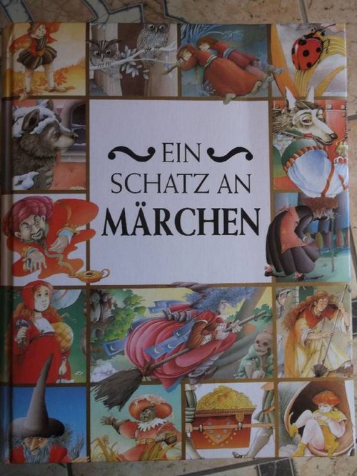 Ein Schatz an Märchen- eine Auswahl der beliebtesten Märchen neu nacherzählt/ in Großdruck zum Vorlesen und Selberlesen - Martin, Annie-Claude (lllustration)