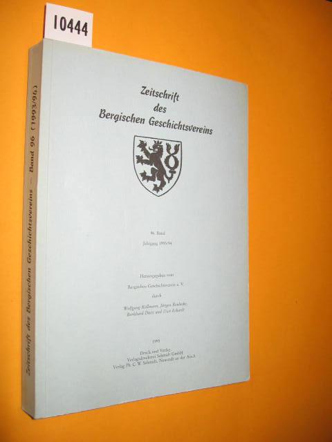 Zeitschrift des Bergischen Geschichtsvereins. 96. Band, Jahrgang 1993/1994