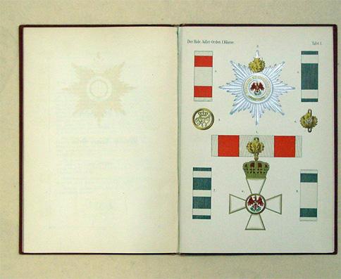 Der Preussische Rote Adler-Orden und der Königliche Kronen-Orden. In Urkunde und Bild. - Hoeftmann, F. W